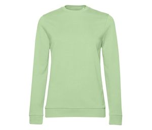 B&C BCW02W - Round neck sweatshirt LIGHT JADE