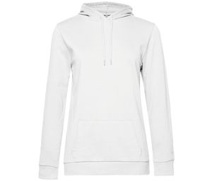 B&C BCW04W - Hooded sweatshirt # woman White