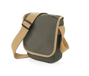 Bag Base BG018 - Mini reporter bag Olive Green/ Caramel