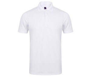 Henbury HY460 - Men's Polo Shirt in stretch polyester White