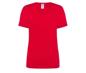 JHK JK158 - V-neck woman 145 T-shirt Red