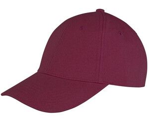 Result RC081 - Visor Cap 6 Panels 100% Cotton Burgundy