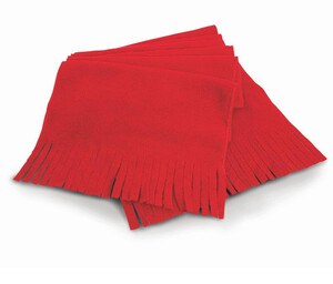 Result RS143 - Fringed fleece scarf Red