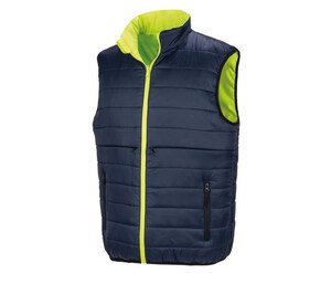 Result RS332 - Reversible bodywarmer Fluorescent Yellow/Navy