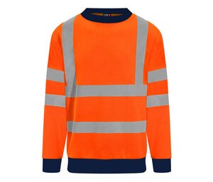 PRO RTX RX730 - High visibility sweater Hv Orange / Navy