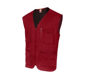 VELILLA V15901 - MULTI-POCKET VEST Red