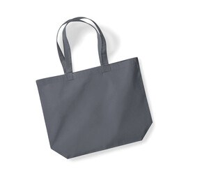 Westford mill WM265 - Organic cotton maxi shopping bag  Graphite Grey