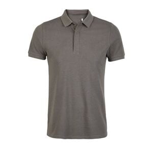 NEOBLU 03188 - Owen Men Piqué Polo Shirt With Concealed Placket Gris léger