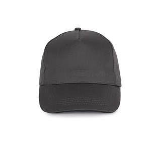 K-up KP130 - SANDWICH PEAK CAP - 5 PANELS Dark Grey / Black