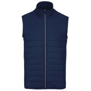 Proact PA235 - Dual-fabric sleeveless sports jacket Sporty Navy / Sporty Navy