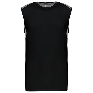 Proact PA475 - Two-tone sports vest Black / Fine Grey