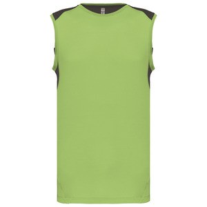 Proact PA475 - Two-tone sports vest Lime / Dark Grey