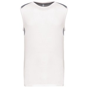 Proact PA475 - Two-tone sports vest White / Fine Grey