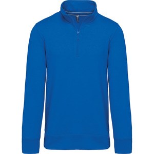 Kariban K487 - Zipped neck sweatshirt Light Royal Blue