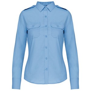 Kariban K506 - Ladies’ long-sleeved pilot shirt Sky Blue