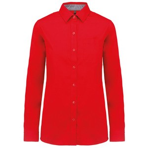 Kariban K585 - Womens long-sleeved Nevada cotton shirt