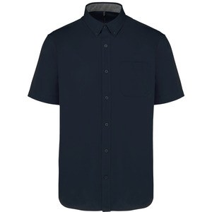 Kariban K587 - Men's Ariana III short-sleeved cotton shirt Navy