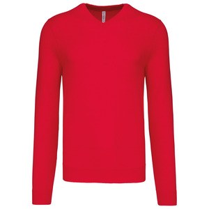 Kariban K965 - MEN'S V-NECK JUMPER Red