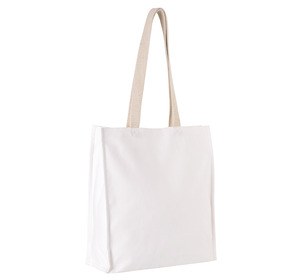 Kimood KI0251 - Shopping bag with gusset White