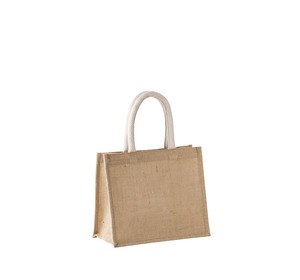 Kimood KI0273 - Jute canvas tote bag - medium model Natural