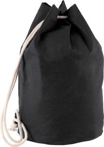Kimood KI0629 - Cotton sailor bag with drawstring Black