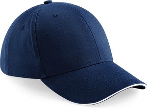 Beechfield B20 - Athleisure men's cap - 6 panels French Navy / White