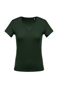 Kariban K390 - Ladies short-sleeved V-neck T-shirt