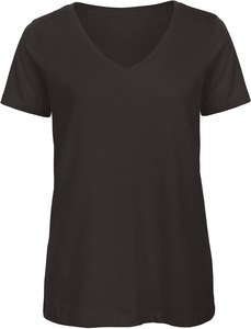 B&C CGTW045 - Women's Organic Inspire V-Neck T-Shirt Black