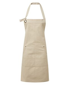 Premier PR137 - Bib Apron "Calibre" Natural