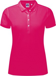 Russell RU566F - Women's Stretch Polo Fuchsia