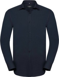Russell Collection RU960M - MENS' LONG SLEEVE ULTIMATE STRETCH SHIRT Bright Navy