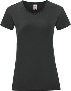Fruit of the Loom SC61432 - Women's Iconic-T T-shirt Black