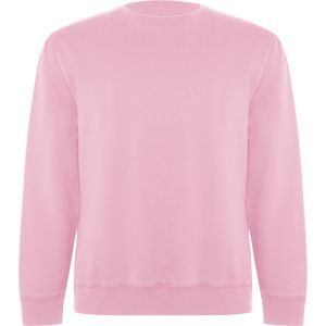 Roly SU1071 - BATIAN Unisex sweater in organic combed cotton and recycled polyester Light Pink