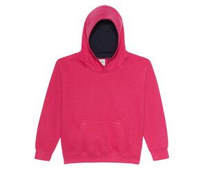 AWDIS JH03J - Childrens sweatshirt with contrasting hood