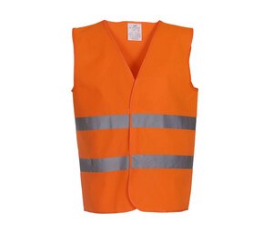 Label Serie YK102 - Gilet Sécurité Hi Vis Orange