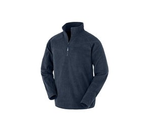 Result RS905X - Zip-neck fleece in recycled polyester Navy