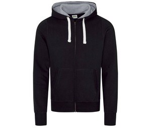 AWDIS JH052 - Heavy zipped sweatshirt Jet Black