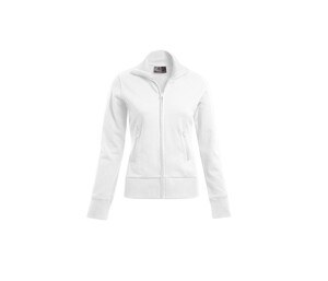 Promodoro PM5295 - Women's large zip sweatshirt White