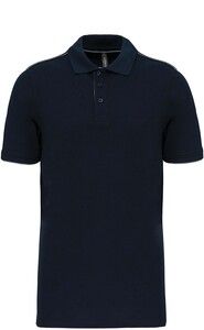 WK. Designed To Work WK270 - Men's short-sleeved contrasting DayToDay polo shirt Navy / Silver