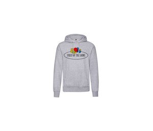 FRUIT OF THE LOOM VINTAGE SCV270 - Unisex hoodie with Fruit of the Loom logo Heather Grey