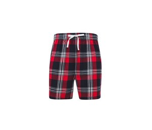 SF Men SF082 - Men's pajama shorts Red / Navy Check