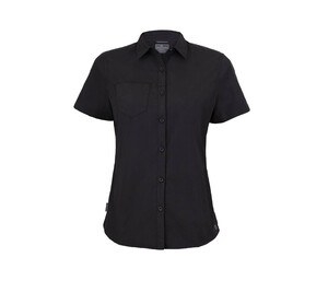 Craghoppers CES004 - Short sleeve shirt in female recycled polyester Black