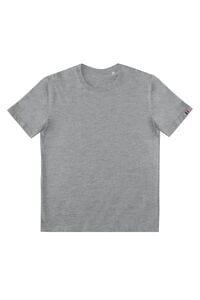 ATF 03888 - Sacha Unisex Round Collar T Shirt Made In France Grey Melange