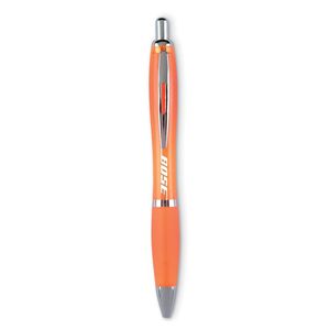 GiftRetail KC3314 - RIOCOLOUR Push button ball pen transparent orange