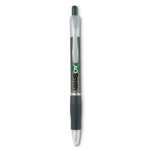 GiftRetail KC6217 - MANORS Ball pen with rubber grip transparent grey