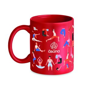 GiftRetail MO6208 - DUBLIN TONE Coloured ceramic mug 300ml Red