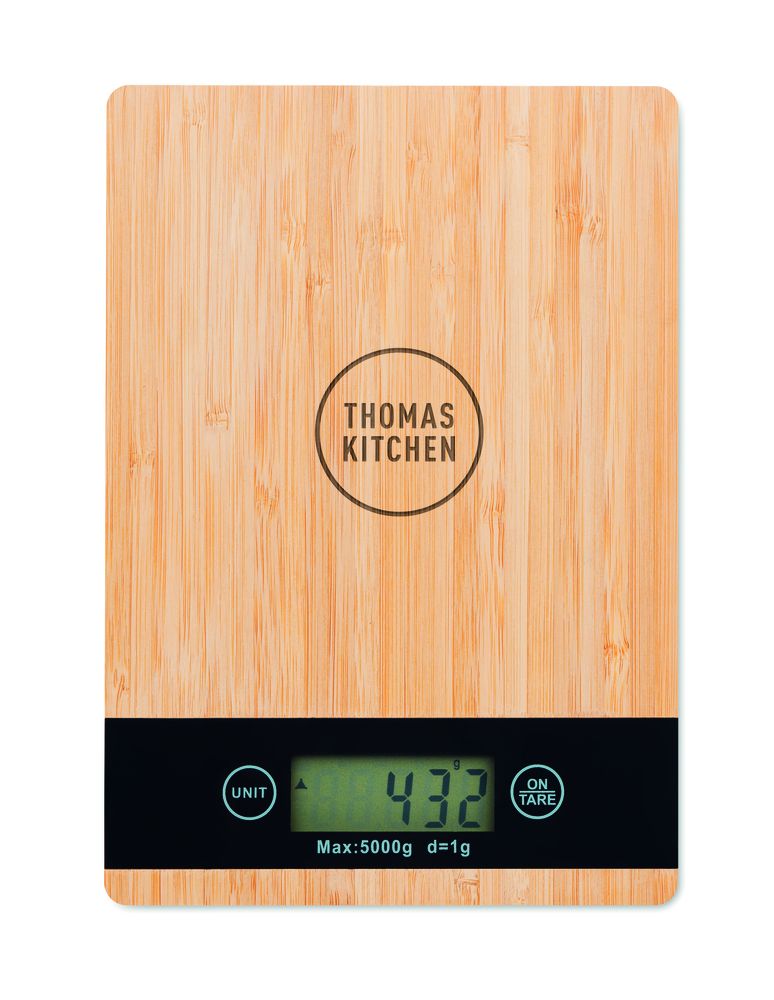 GiftRetail MO6245 - PRECISE Bamboo digital kitchen scales