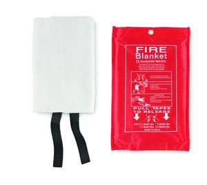 GiftRetail MO6386 - VATRA Fire blanket in pouch 120x180 Red