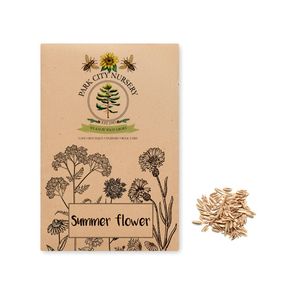 GiftRetail MO6502 - SEEDLOPE Flowers mix seeds in envelope Beige