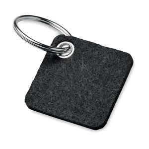 GiftRetail MO6507 - AUKIO RPET felt keyring Dark Grey